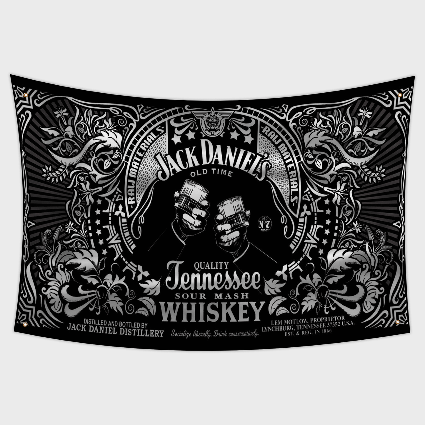 Whiskey Drinking Flag | Custom 3x5 Feet Dorm Room Tapestry Design
