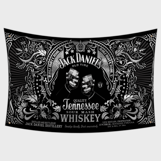 Whiskey Drinking Flag | Custom 3x5 Feet Dorm Room Tapestry Design