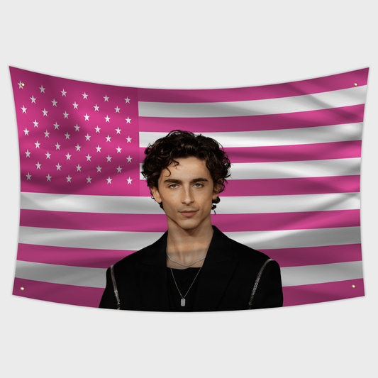 Timothée Chalamet Flag  Hot Sexy Tapestry 3x5ft For Dorm Rooms