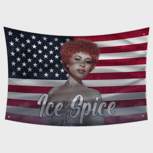 Ice Rapper Spice Flag 3x5ft Funny Banner For American Flag Room 90cm*150cm