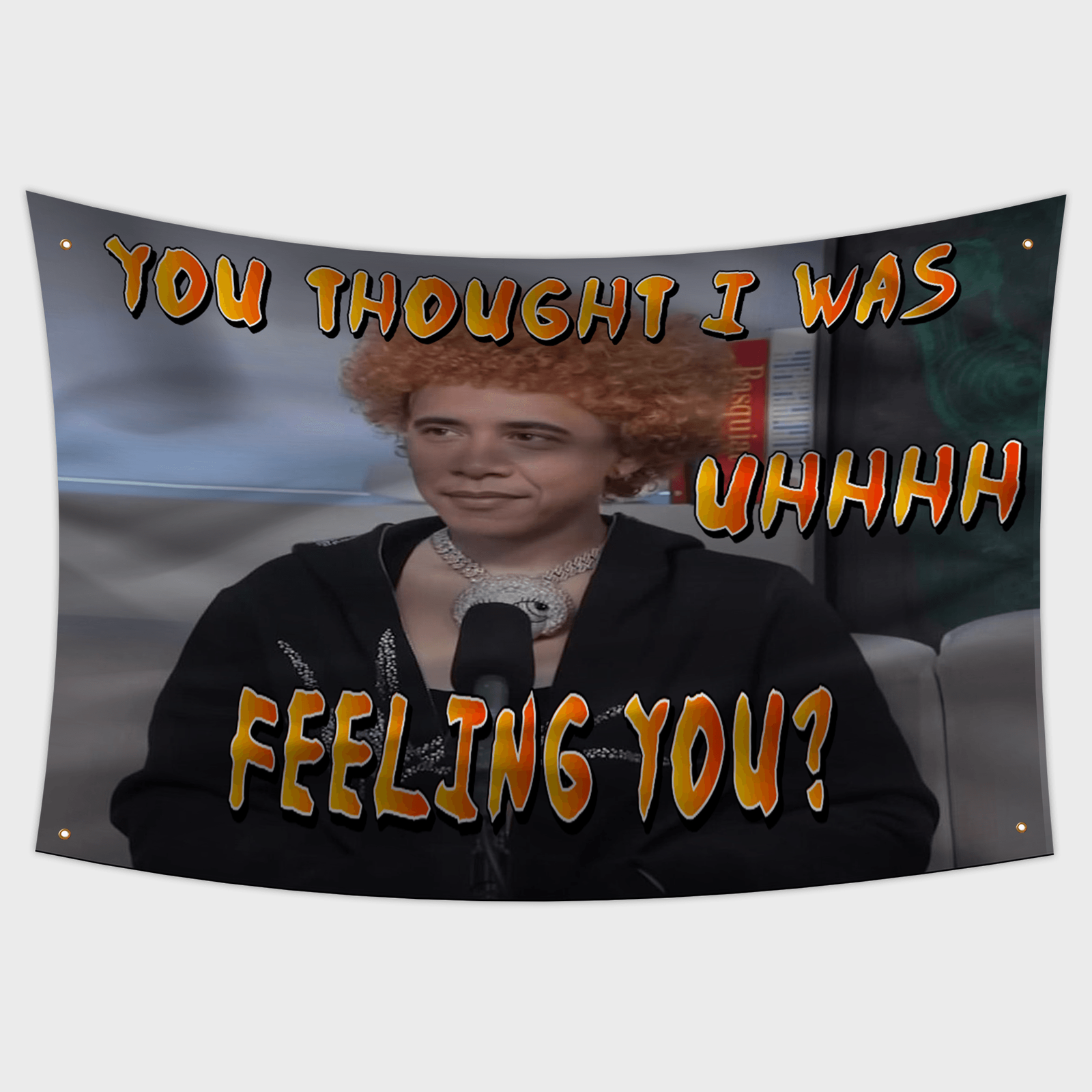 Obama-Ice Spice Flag | Funny Flag Funny Meme College Dorm Room Flag  Tapestry