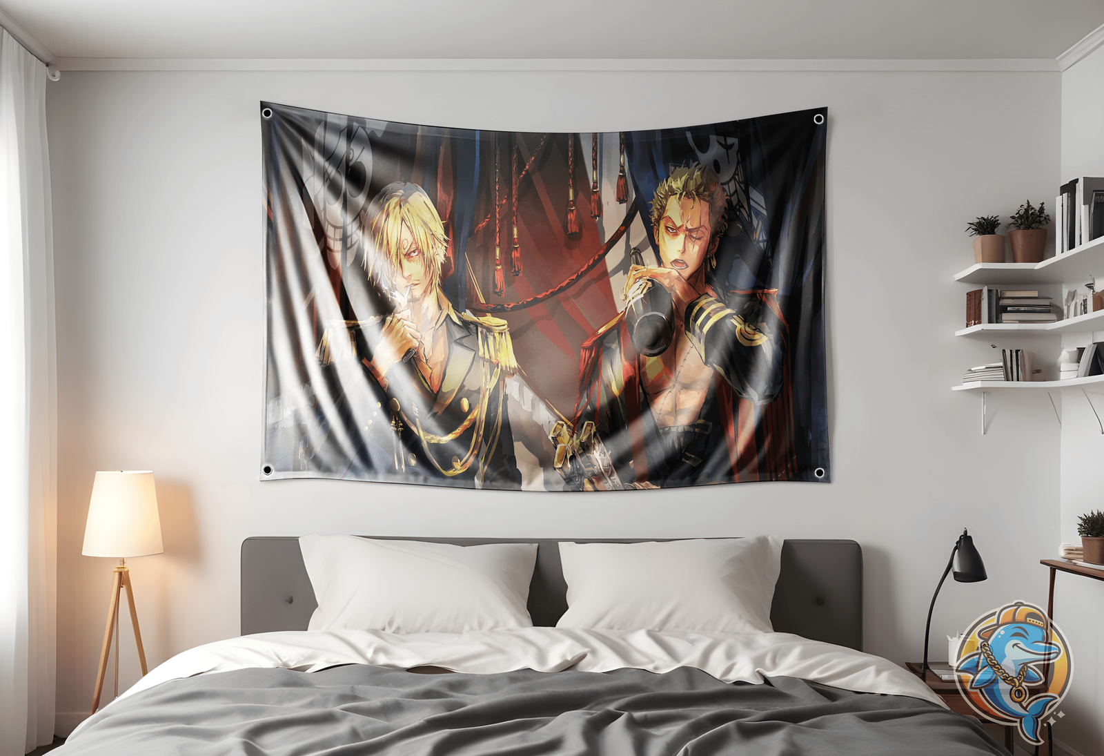 Zoro n Sanji Flag | Once Piece Anime Flag 3x5ft Anime Flag Tapestry