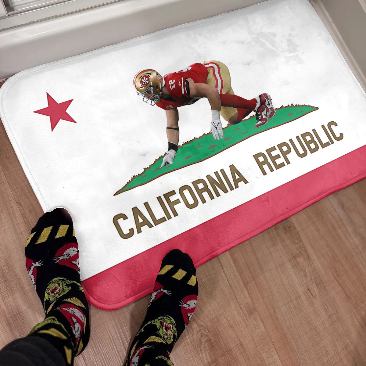 49er's Nick Bosa California Republic Rug