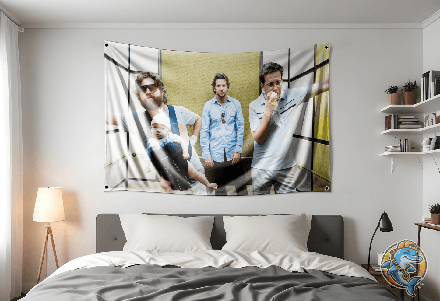 The Hangover Elevator Scene Flag Hung Up