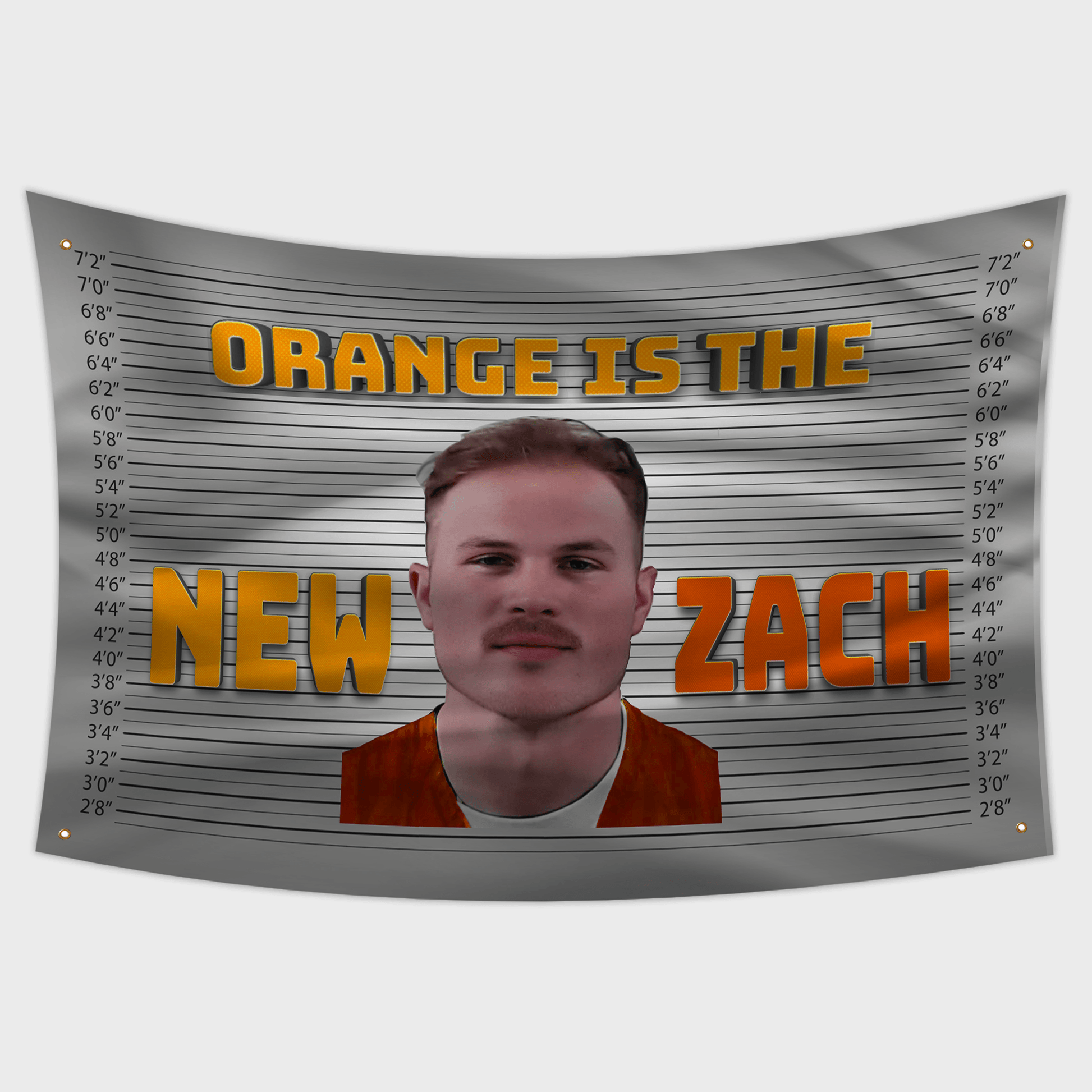 Zach Bryan Flag Mugshot