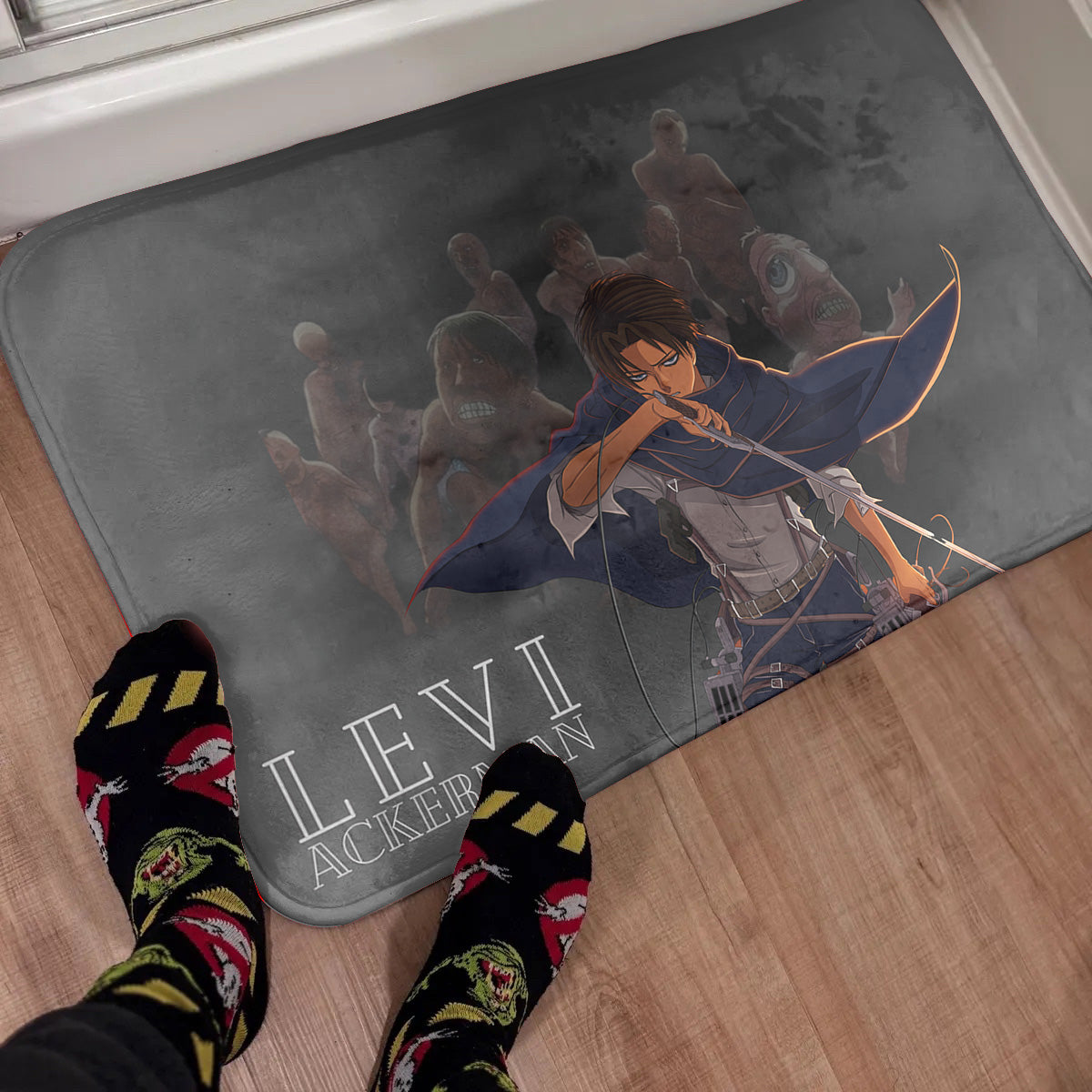 AOT Rug Attack on Titan Levi Ackerman Rug