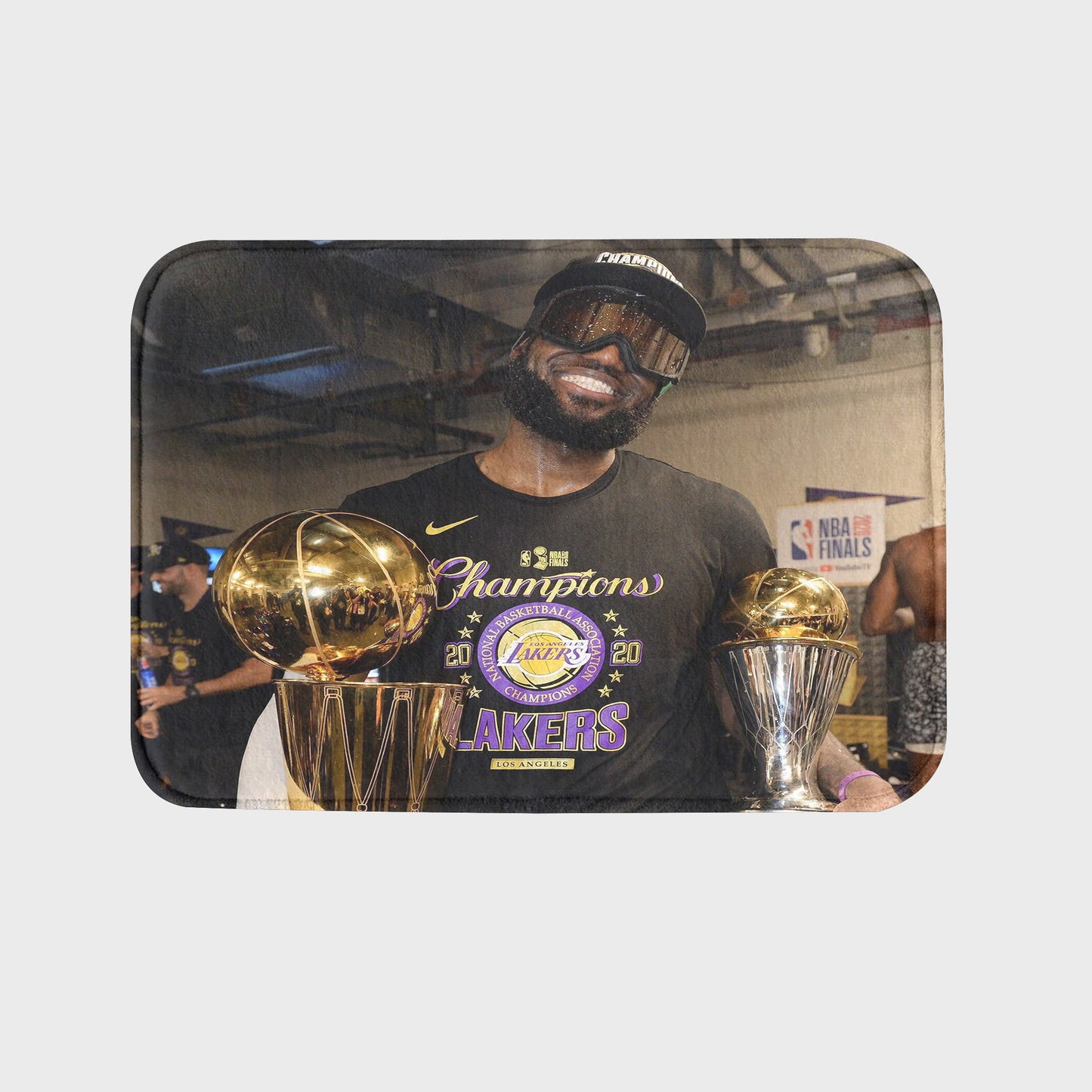 Lebron James Los Angeles Lakers 2020 Championship Rug