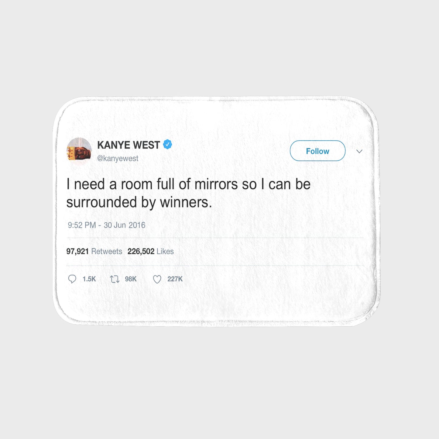 Mirrors Rug | Kanye Winners Tweet