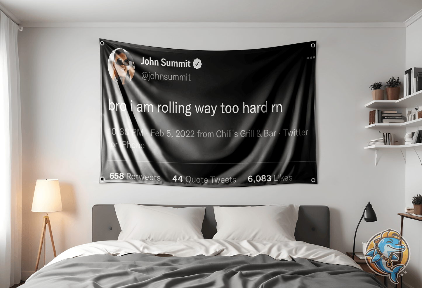 John Summit Concert Festival Flag Hung Up