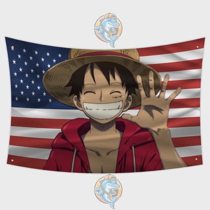 Monkey D Luffy Flag 3x5ft Anime Flag Tapestry