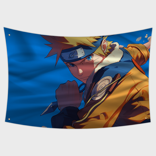 Naruto Uzamaki Flag 3x5ft Anime Flag Tapestry