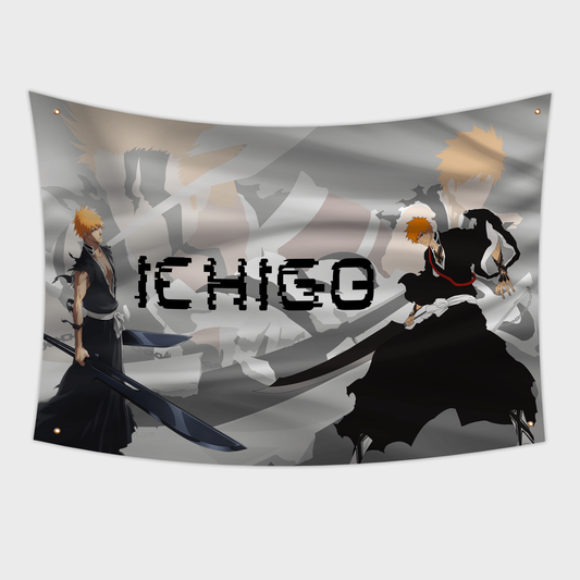 Ichigo Bleach Flag 3x5ft Anime Flag Tapestry