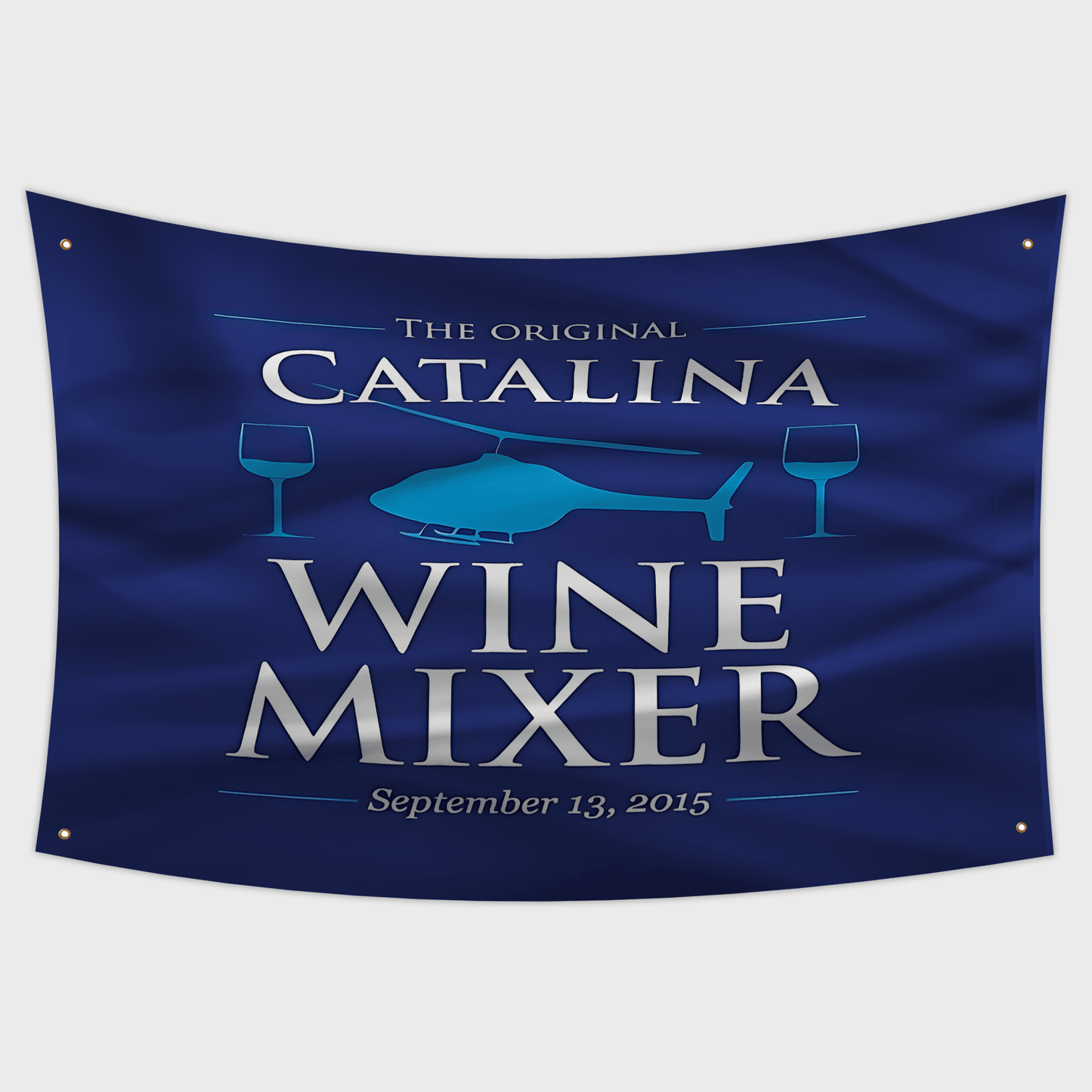 Catalina Wine Mixer Flag Mockup Flag