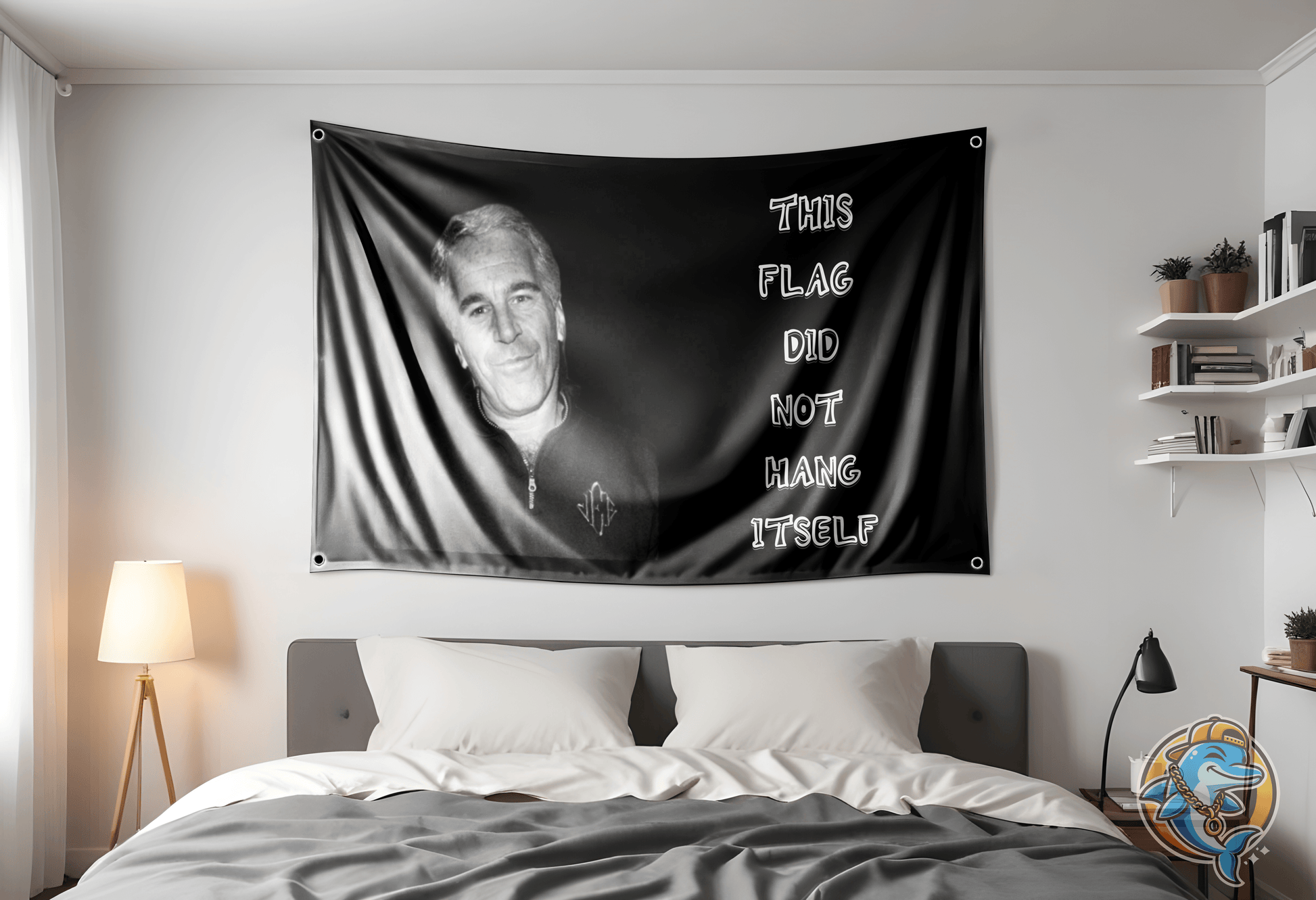 Jeffery Epstein Did Not Hang Himself Flag Hung Up