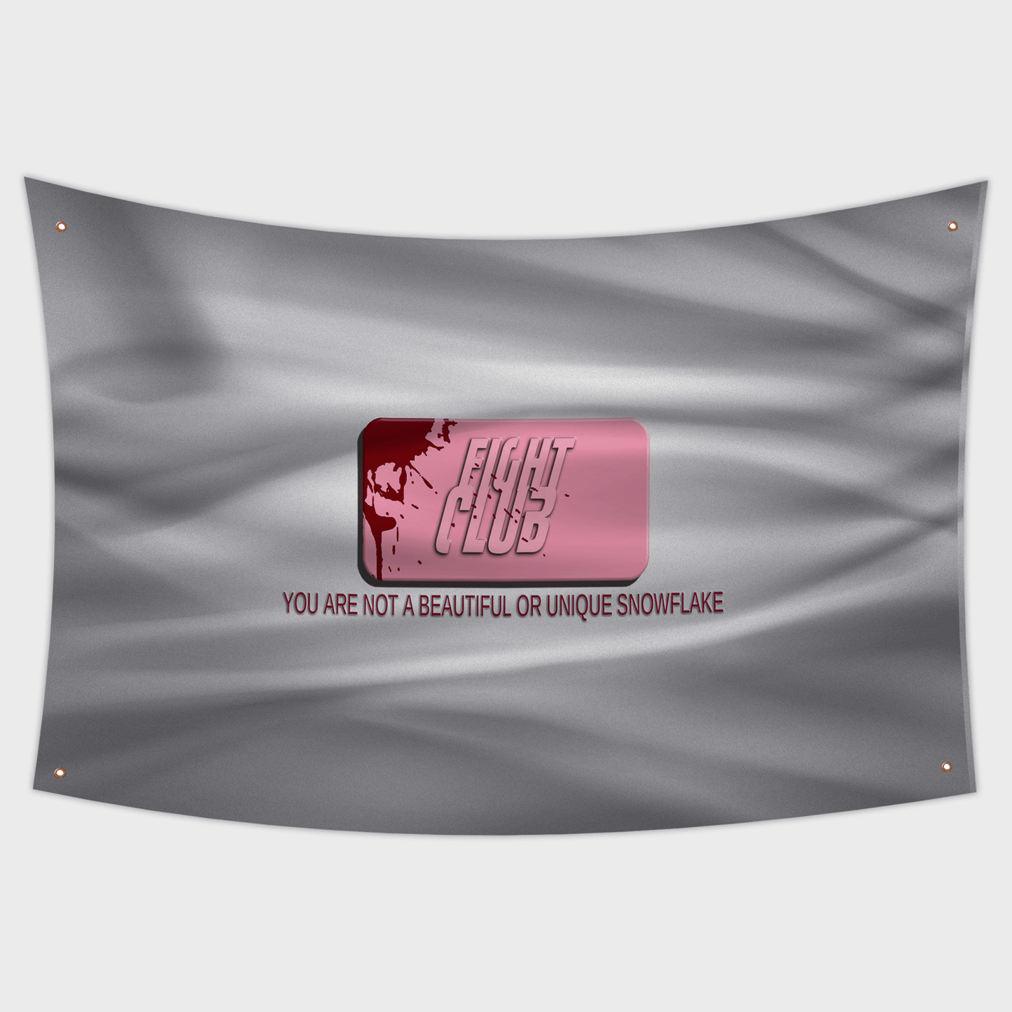 Fight Club Flag, White and pink