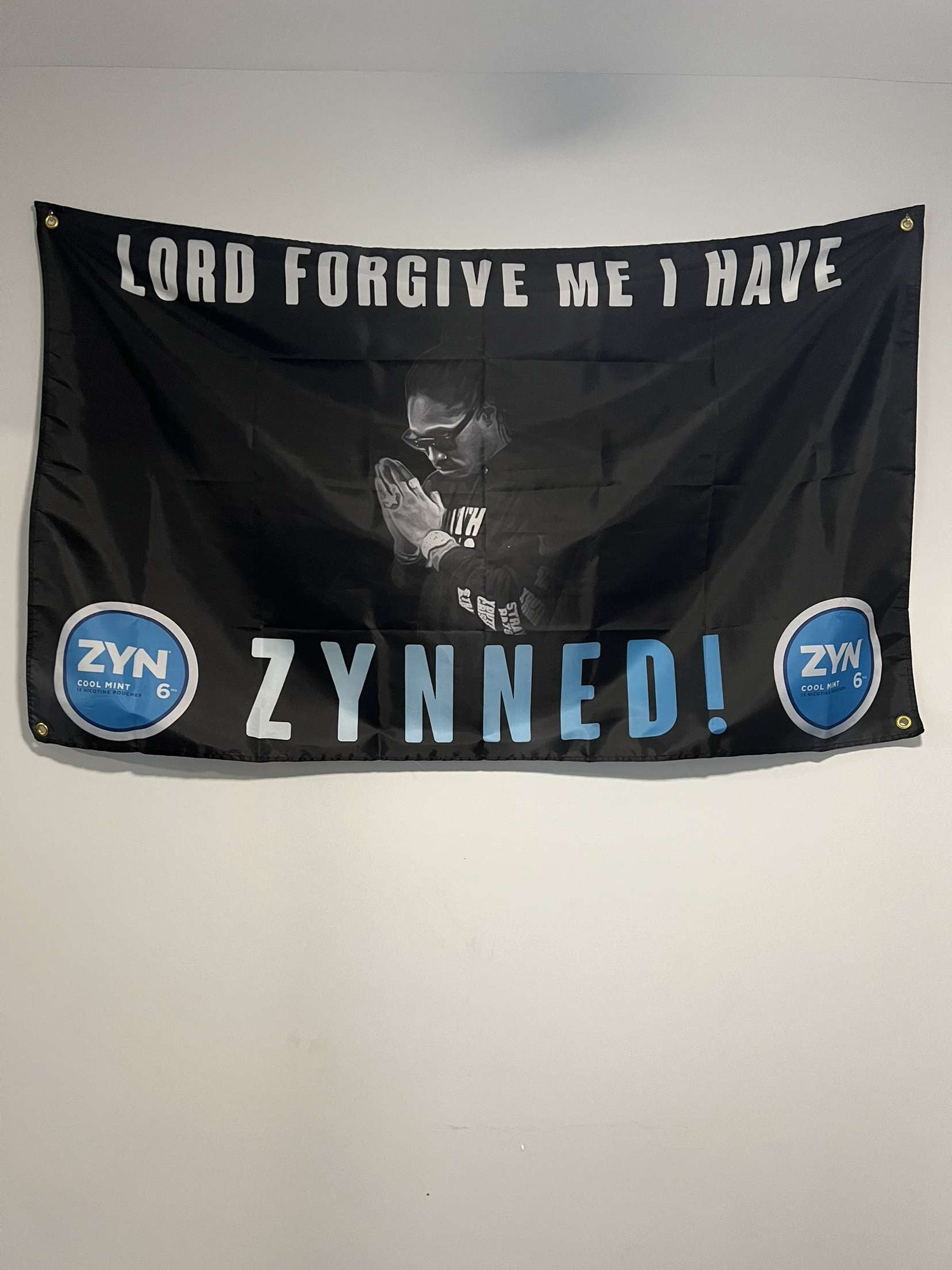 Future Lord Forgive me I have Zynned Zyn College Flag