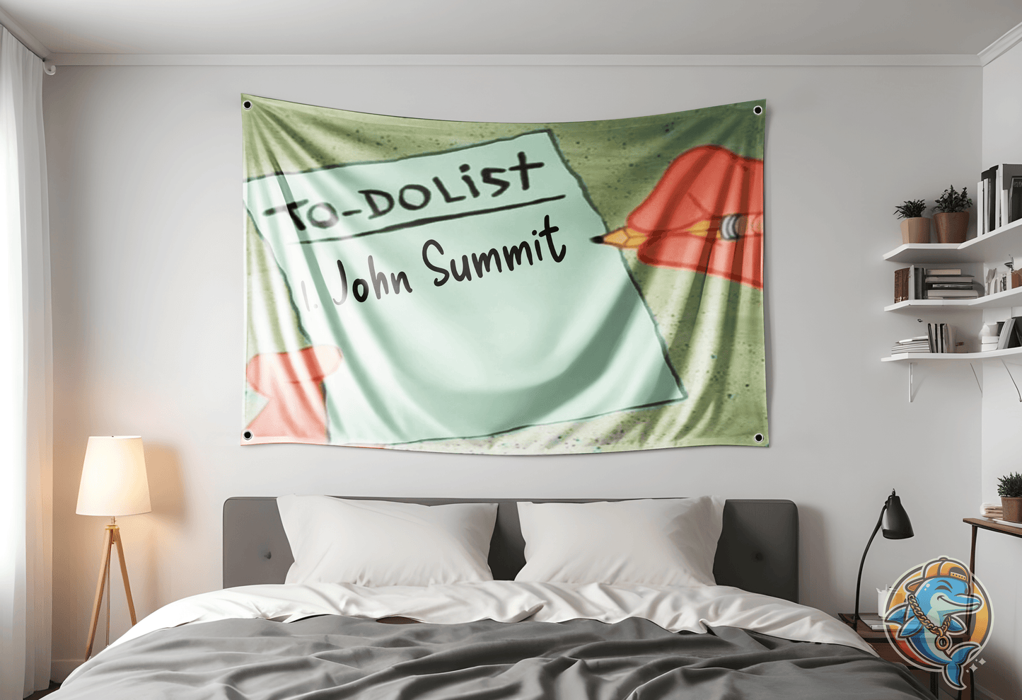 John Summit Flag Hung Up On Wall