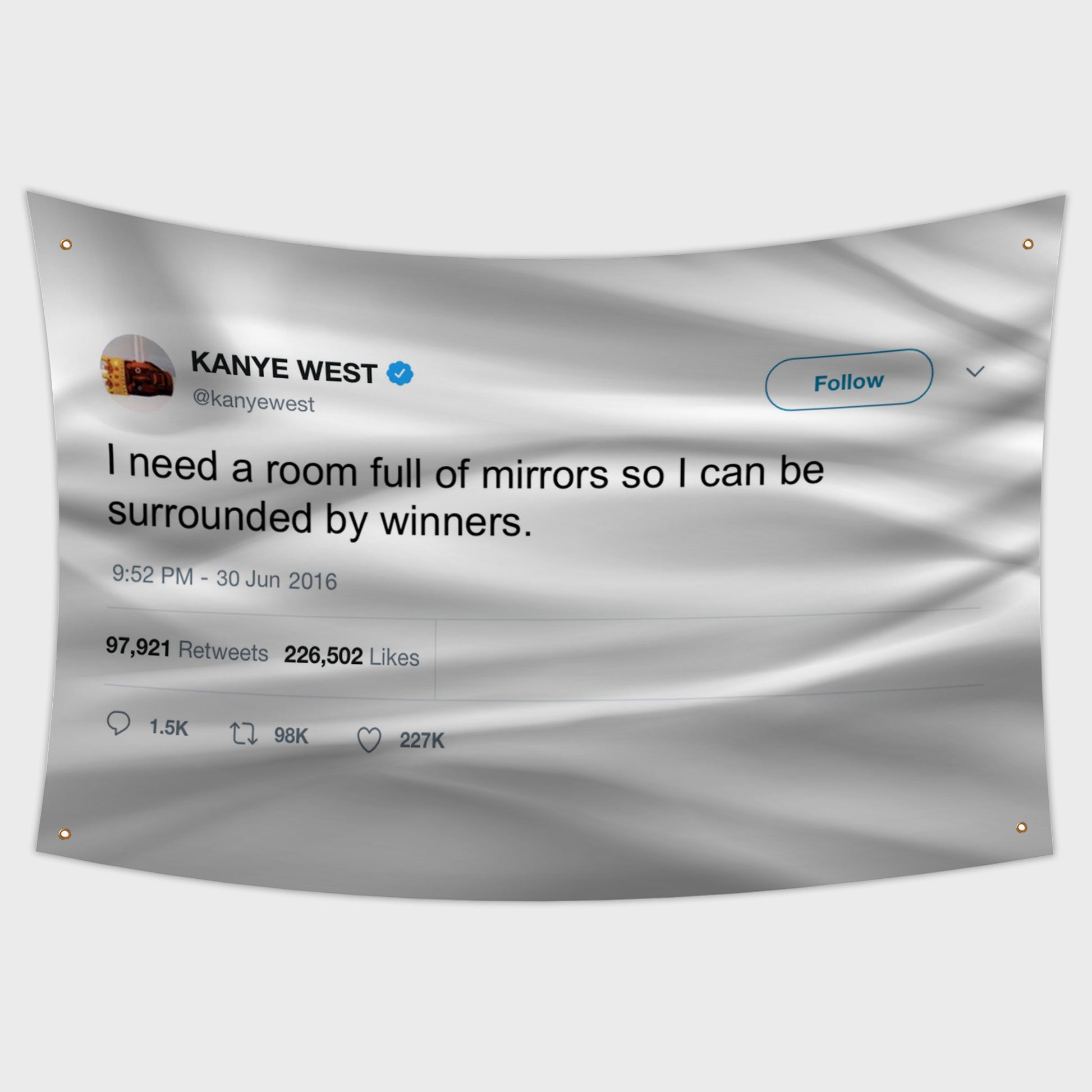 Mirrors Flag | Kanye Winners Tweet Flag Tapestry