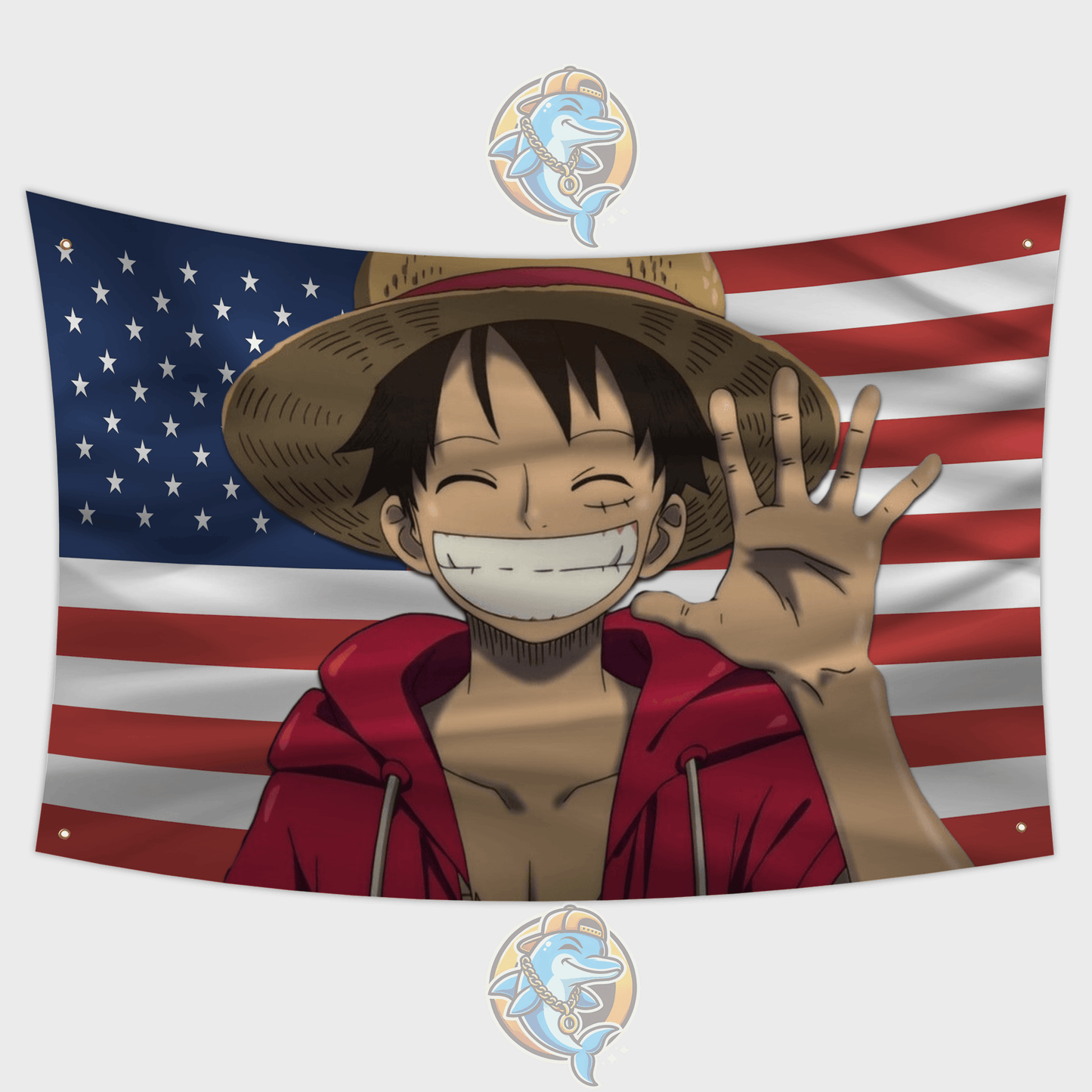 Monkey D Luffy Smiling Flag