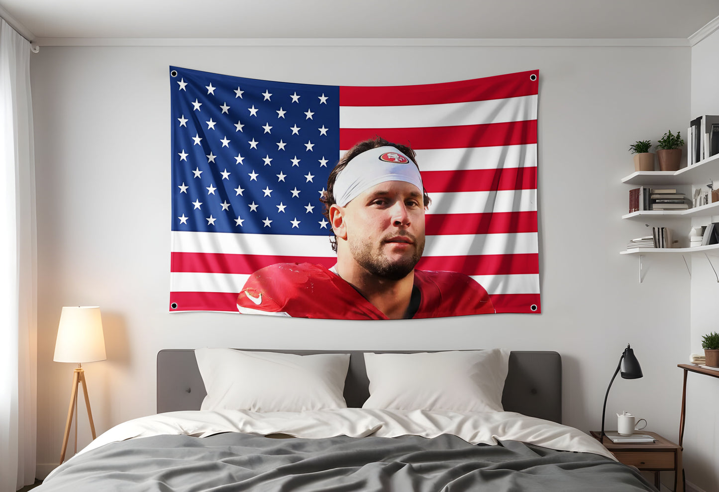 Nick Bosa 49er's American Flag