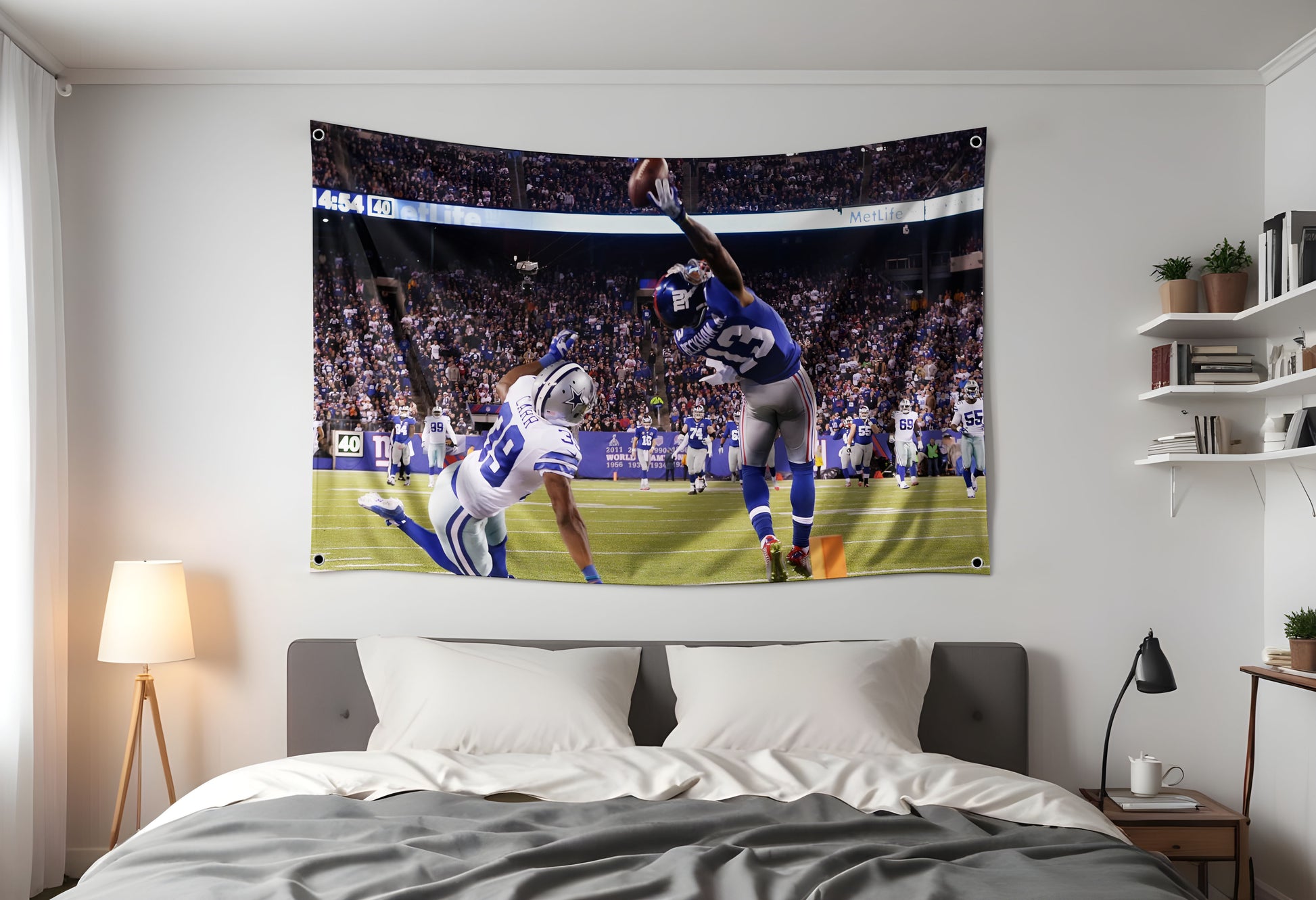 Odell Beckham Jr. Makes Catch of the Year! Flag Hung up in dorm room