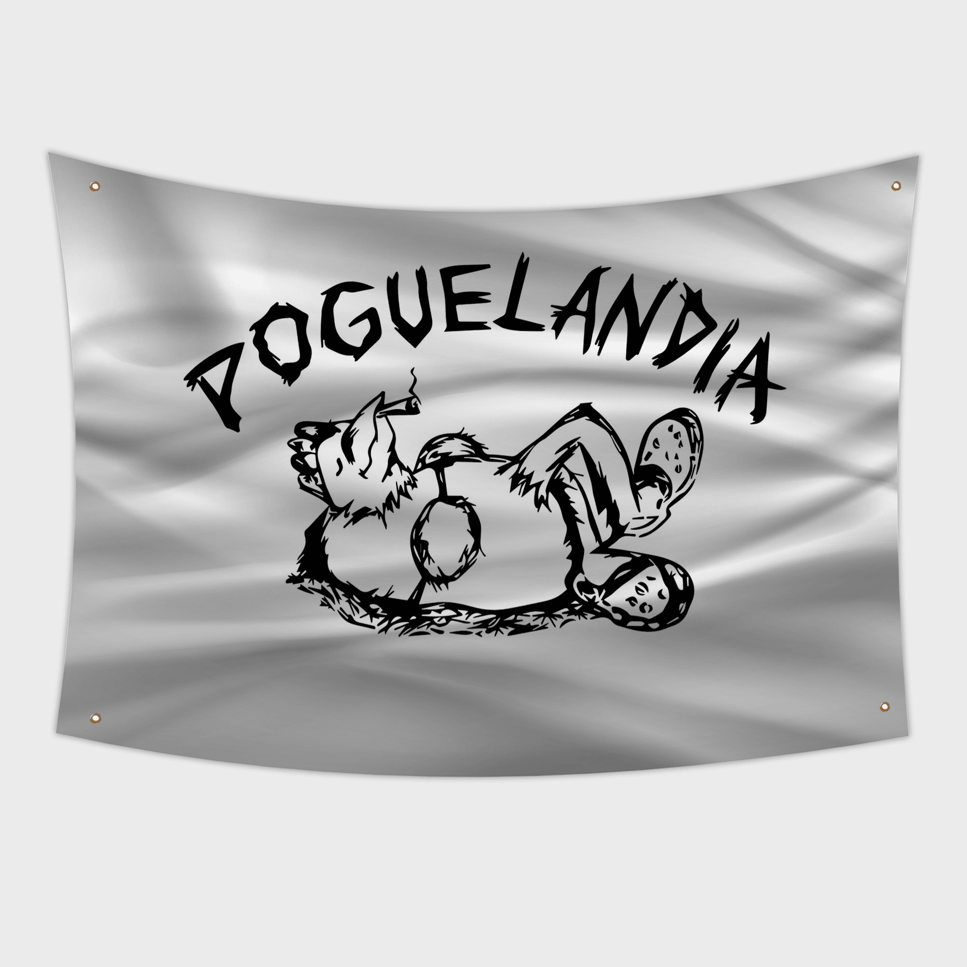 Outerbanks Pogue Land Flag, white flag