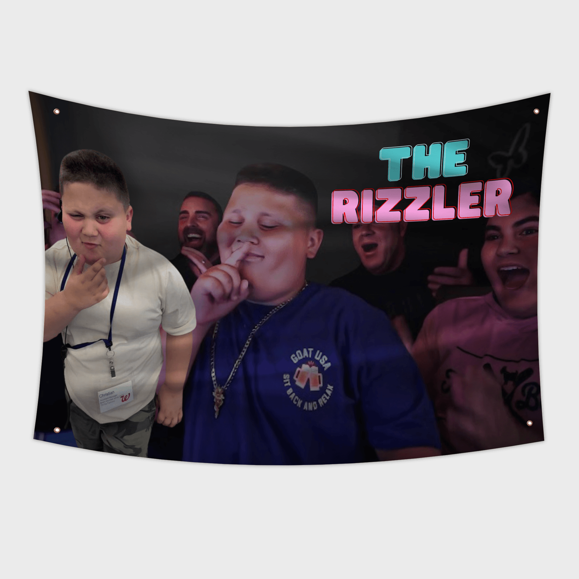 The Rizzler Flag 3x5ft with the text "The Rizzler"