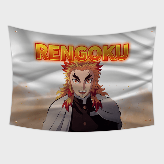 Rengoku From Demon Slayer Anime, flag