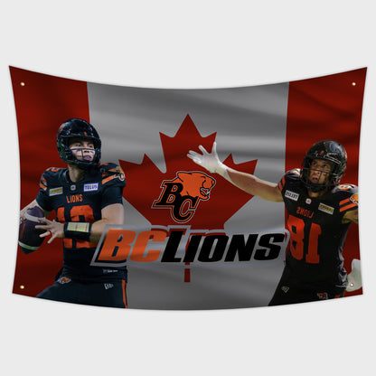 BC Lions Canada Flag