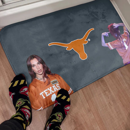 Dua Lipa Texas Longhorns Jersey Rug