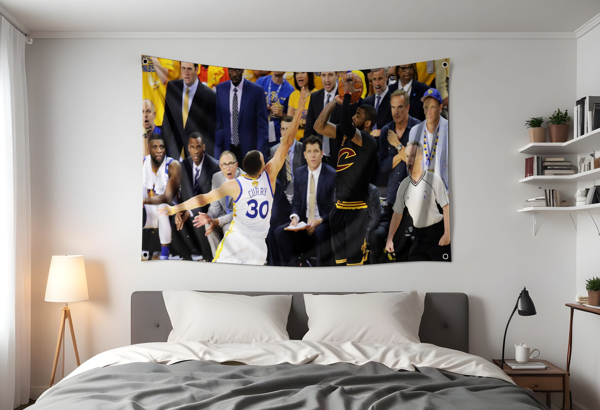 Kyrie Irving's shot sealed Cavaliers' championship over Warriors Hung up in a dorm room flag