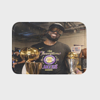 Lebron James Los Angeles Lakers 2020 Championship Rug