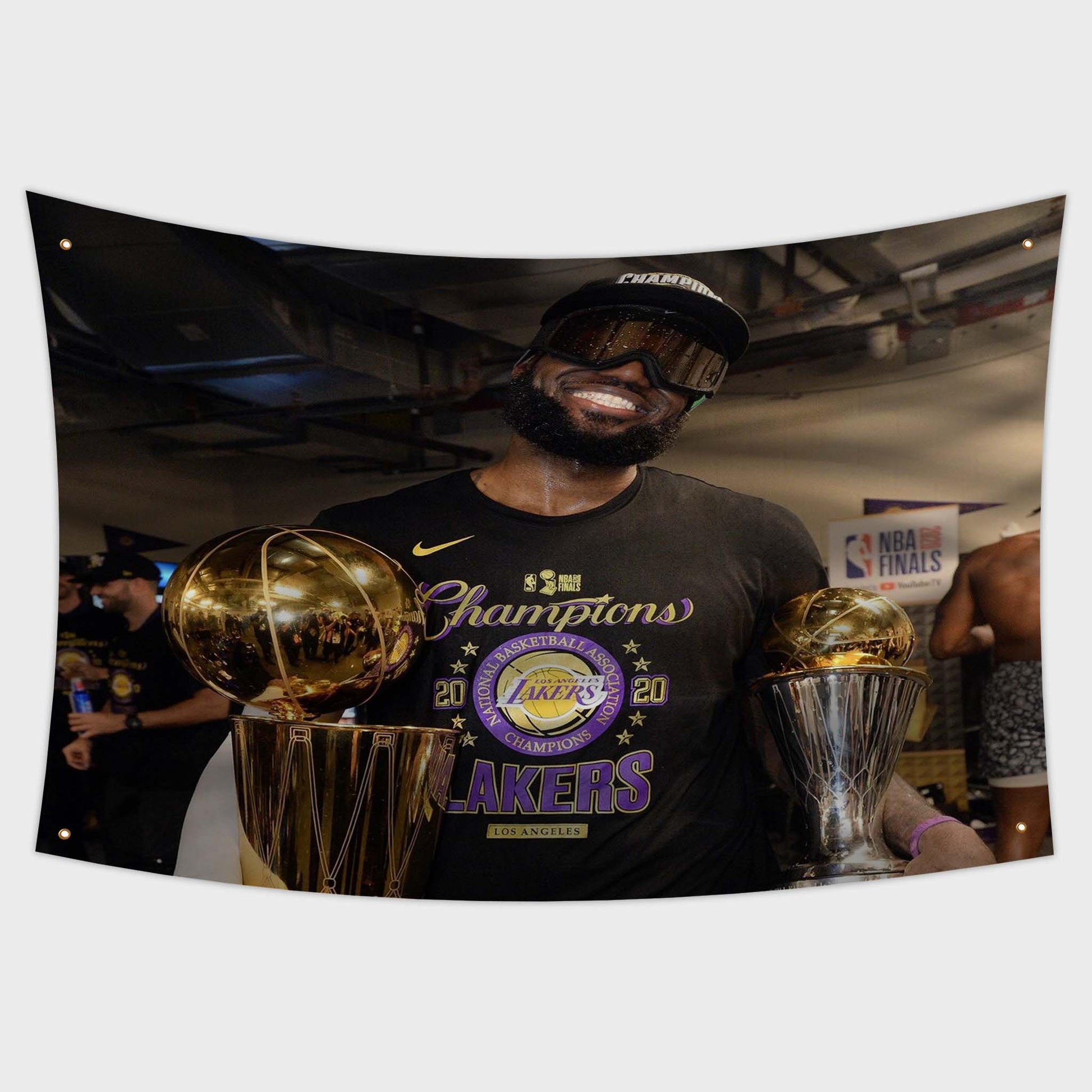 Lebron James Los Angeles Lakers 2020 NBA Championship Flag