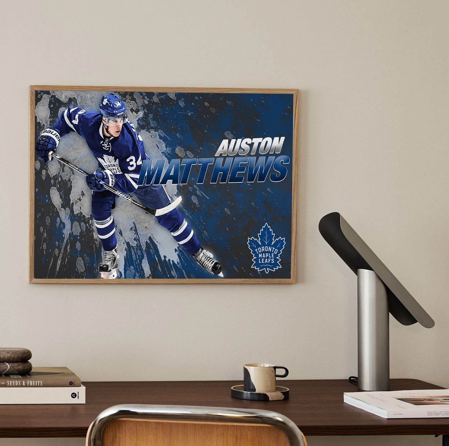Toronto Maple Leafs Auston Matthews Poster | Hockey Fan Art