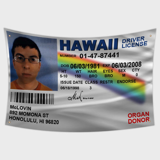 McLovin ID Flag  | Superbad flag