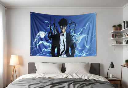 Sung Jin-woo Solo Levelling Flag 3x5ft