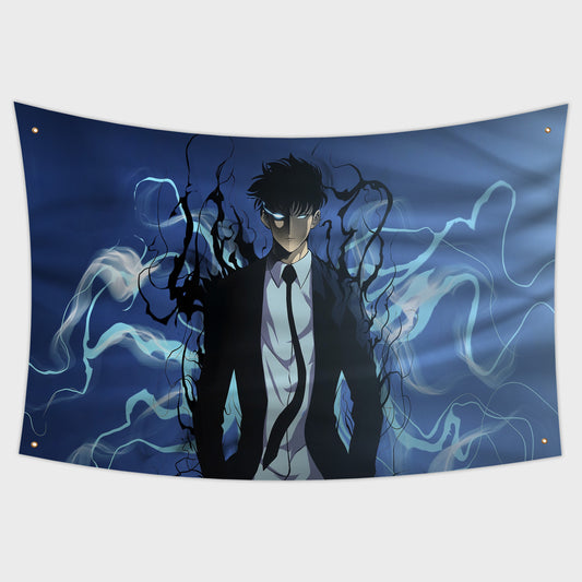 Sung Jin-woo Solo Levelling Flag 3x5ft